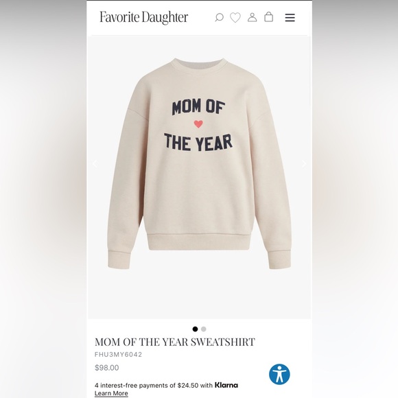Favorite Daughter Sweaters - Favorite Daughter Mom of the Year Sweatshirt